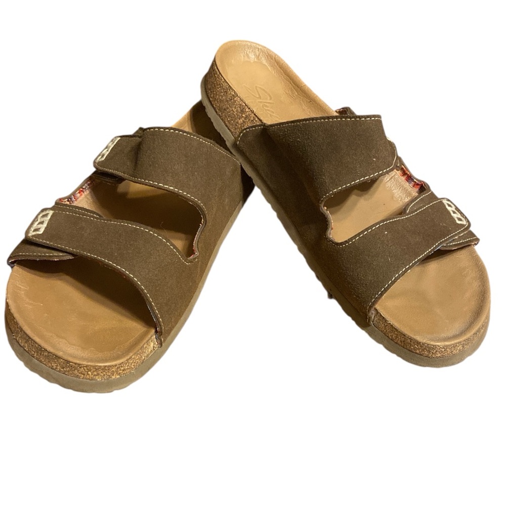Skechers Tan Double Strap Sandals